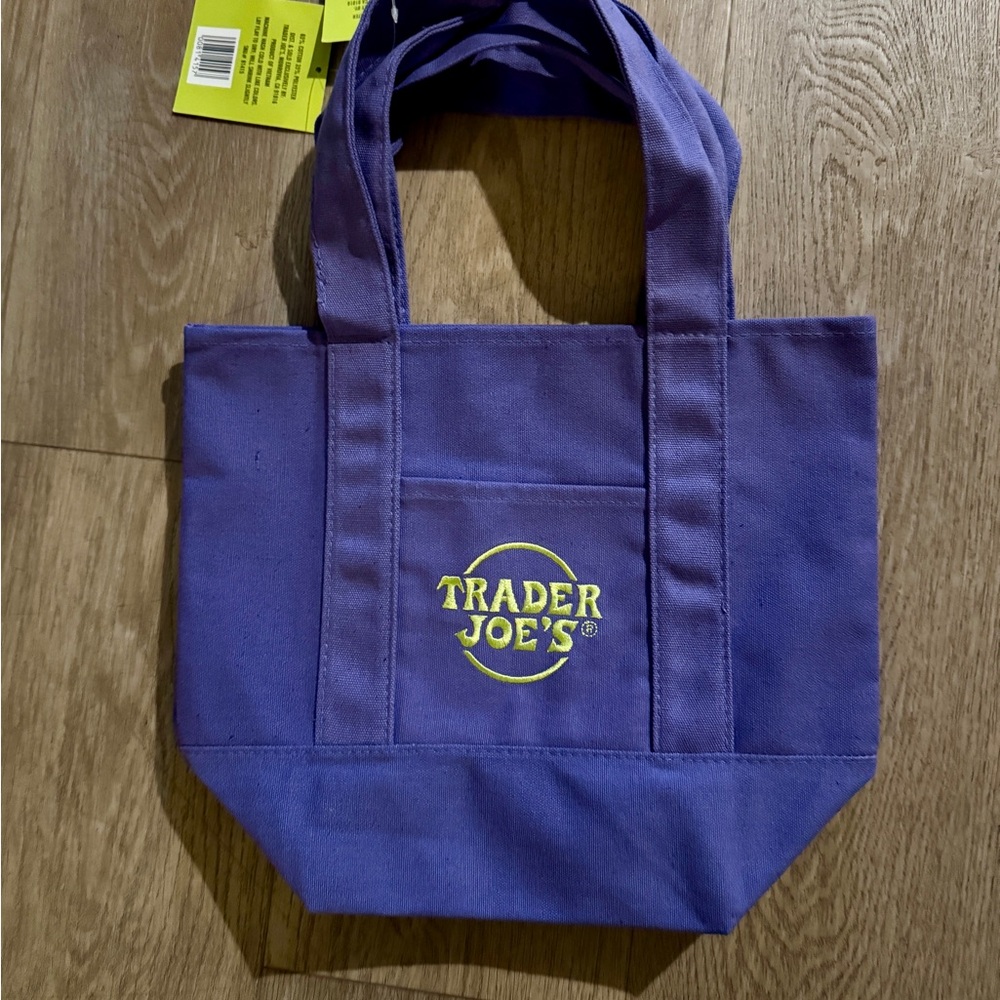 Trader Joe's Purple Canvas Tote